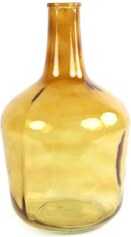 Countryfield Vaas transparant goudgeel XL fles D25xH42cm