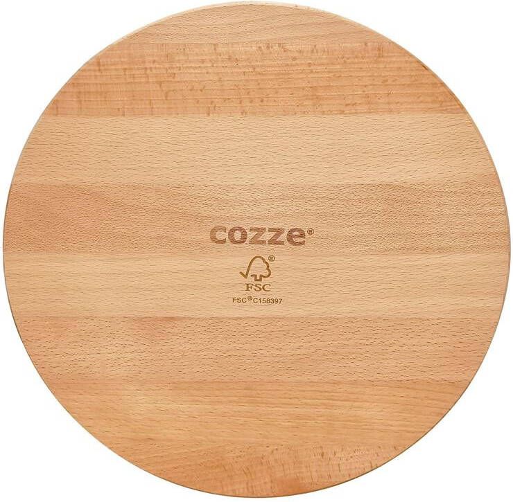 Cozze Serveerplank voor Pizza Bamboe Diameter 35 cm Bamboe Bruin