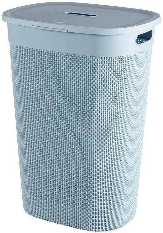 Curver Filo Wasmand Met Deksel 55l Blauw grijs