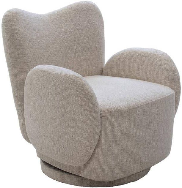 DÉJA Living Draaifauteuil Beige 76x78x80cm Lola