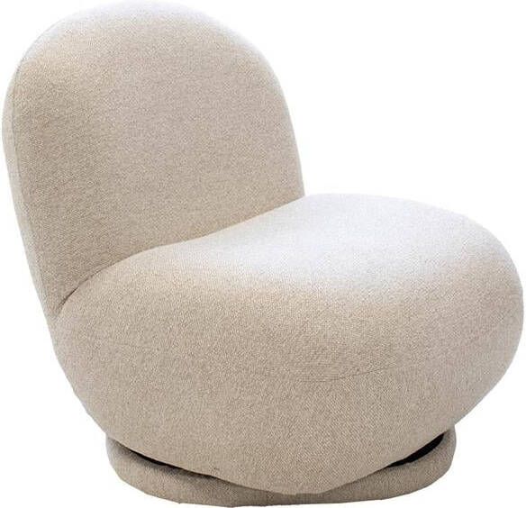 DÉJA Living Draaifauteuil Beige 85cm Stof Boone