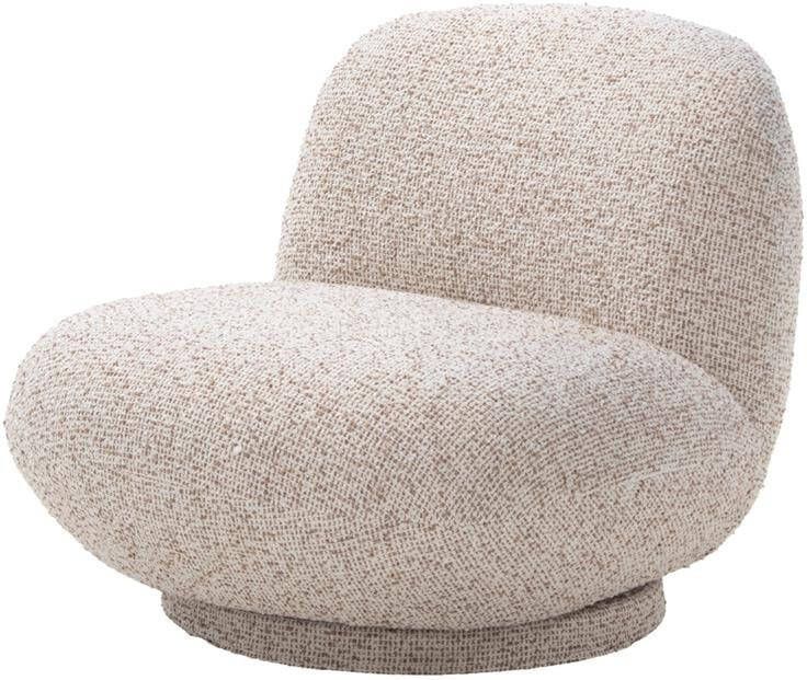 DÉJA Living Draaifauteuil Beige 85x95x71cm Léa