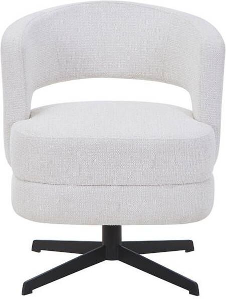 DÉJA Living Eetkamerstoel Beige Draaibaar Lave Set van 2