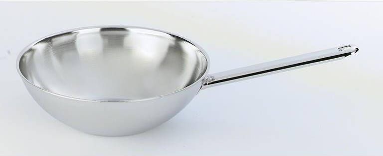 Demeyere Wok 30 cm vlakke bodem | Potten&Pannen | Keuken&Koken Keukengerei | 52930