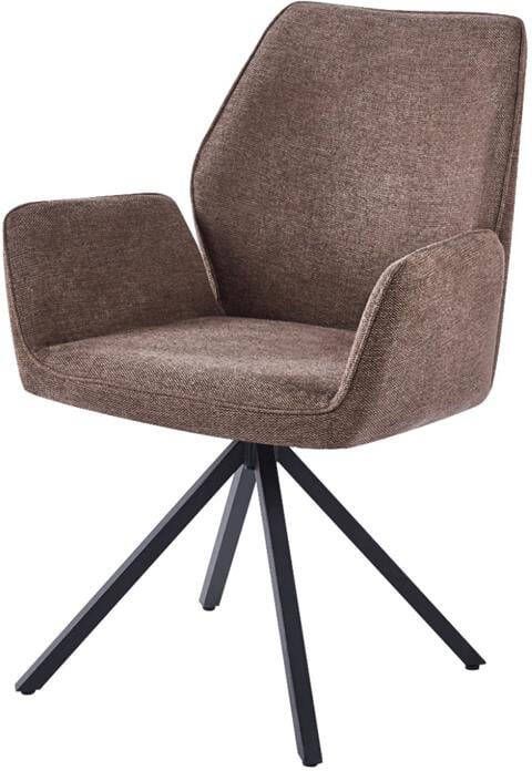 Designstoel4U DS4U Sacha eetkamerstoel stof bruin