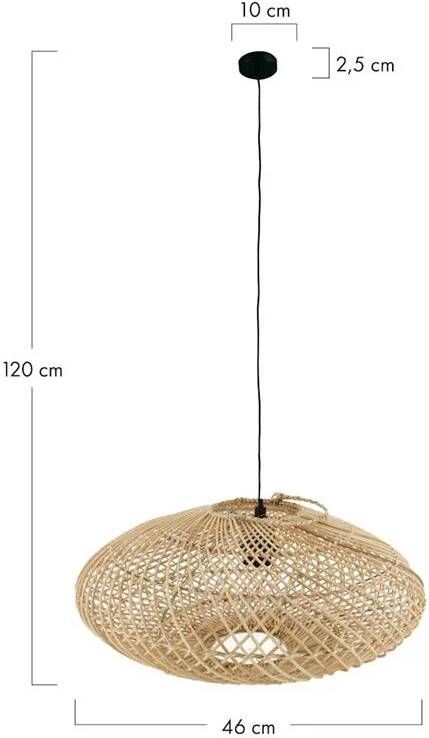 Dijk Natural Collections DKNC Hanglamp Terni Rotan 46x46x20cm Beige