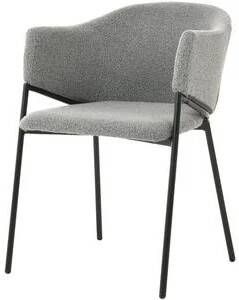 DS4U Elza eetkamerstoel boucle grijs