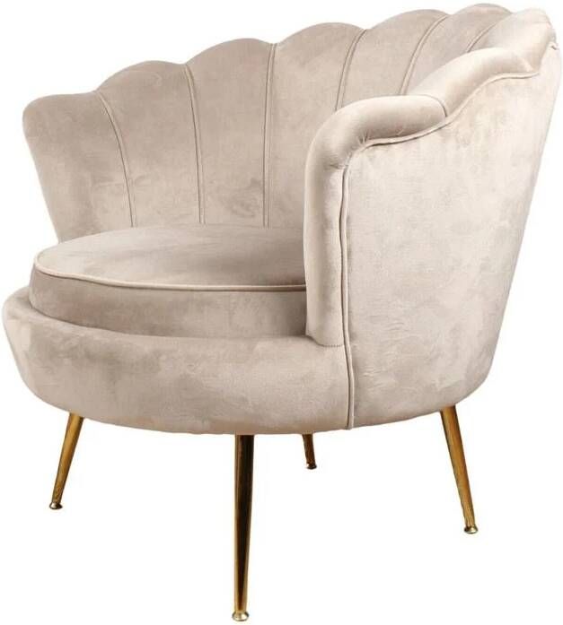 DS4U Feliz Fauteuil Velvet Champagne taupe