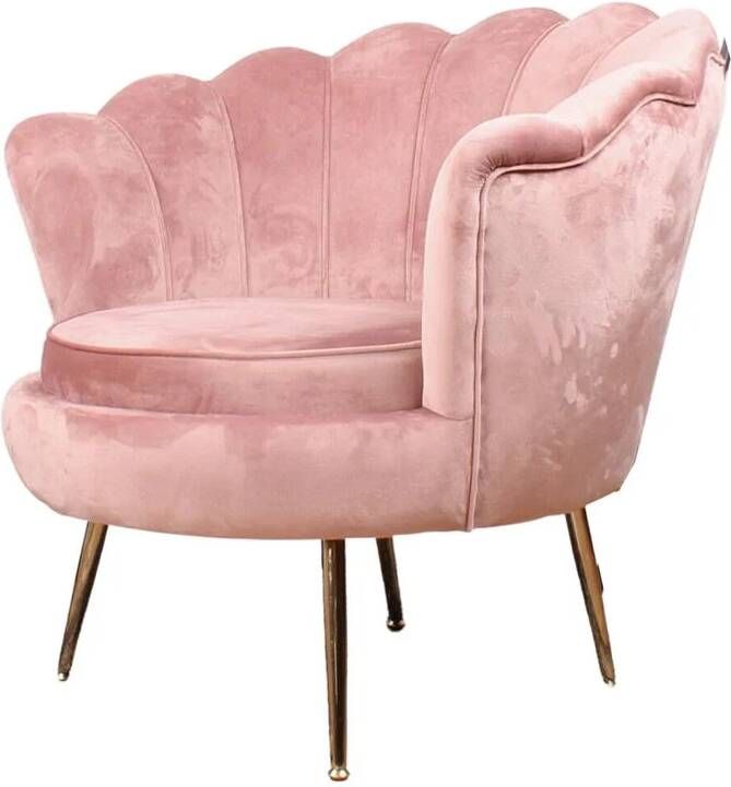 DS4U Feliz fauteuil velvet zalmroze