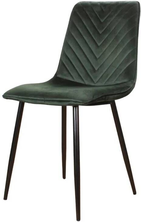DS4U Gaby eetkamerstoel velvet groen