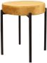DS4U Mika kruk poef hocker velvet velours stof goud geel - Thumbnail 2