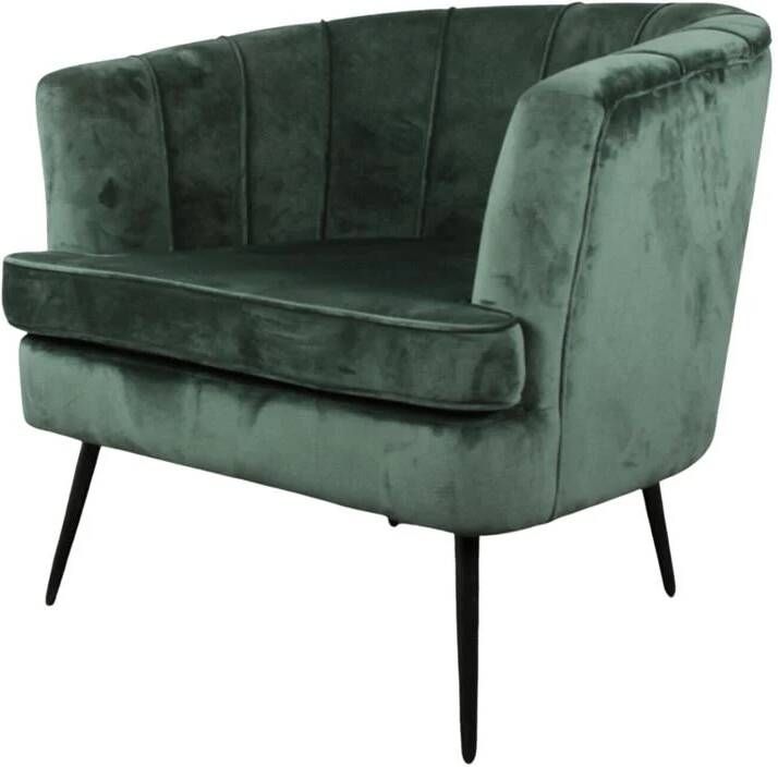 DS4U Norah fauteuil velvet donkergroen