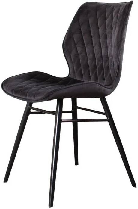 DS4U Ruby eetkamerstoel 2.0 velvet zwart