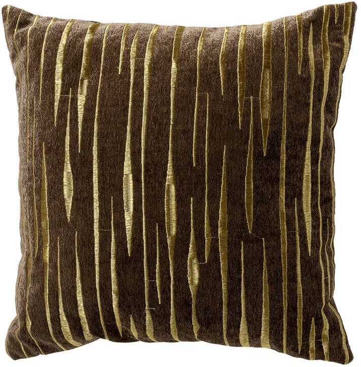 Dutch Decor Sierkussen 45x45 cm CONNOR subtiel goud accent bruin