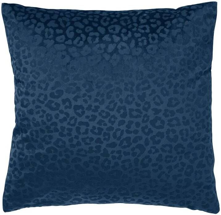 Dutch Decor CHESSY Sierkussen met dierenprint 45x45 cm Insignia Blue donkerblauw