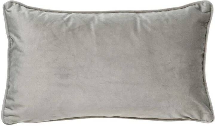 Dutch Decor FINN Kussenhoes 30x50 cm velvet lendekussen Micro Chip lichtgrijs
