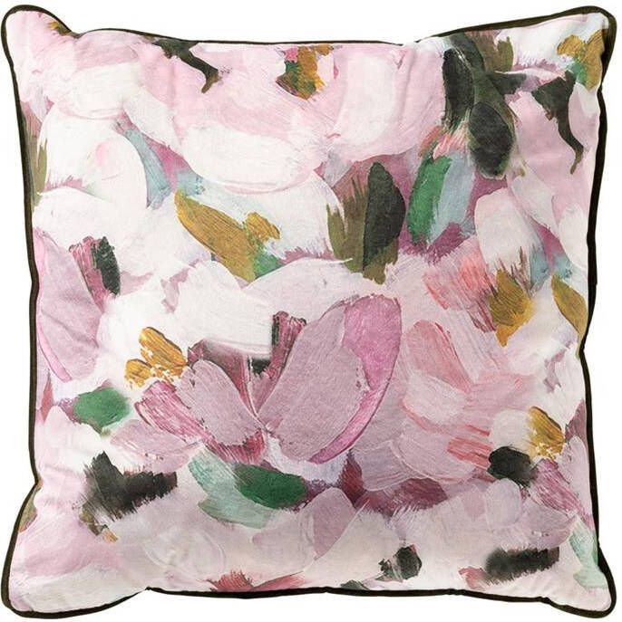 Dutch Decor LILIANNE Kussenhoes 45x45 cm gestileerde bloemenprint Antler multicolor