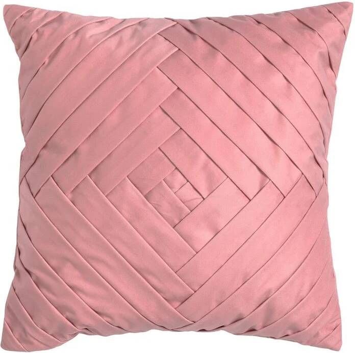 Dutch Decor PHILLY Kussenhoes velvet 45x45 cm Dusty Rose roze