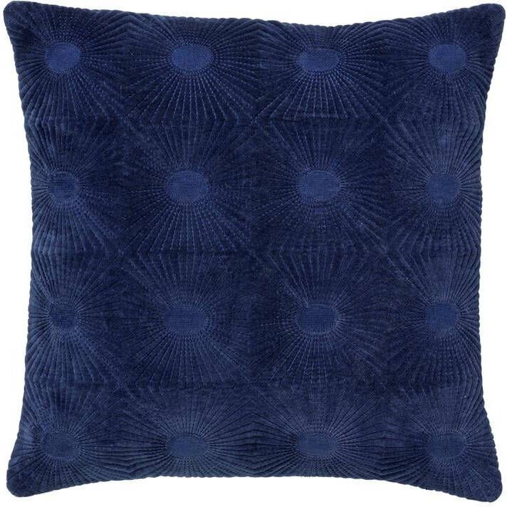Dutch Decor SUN Kussenhoes van katoen 45x45 cm Insignia Blue blauw