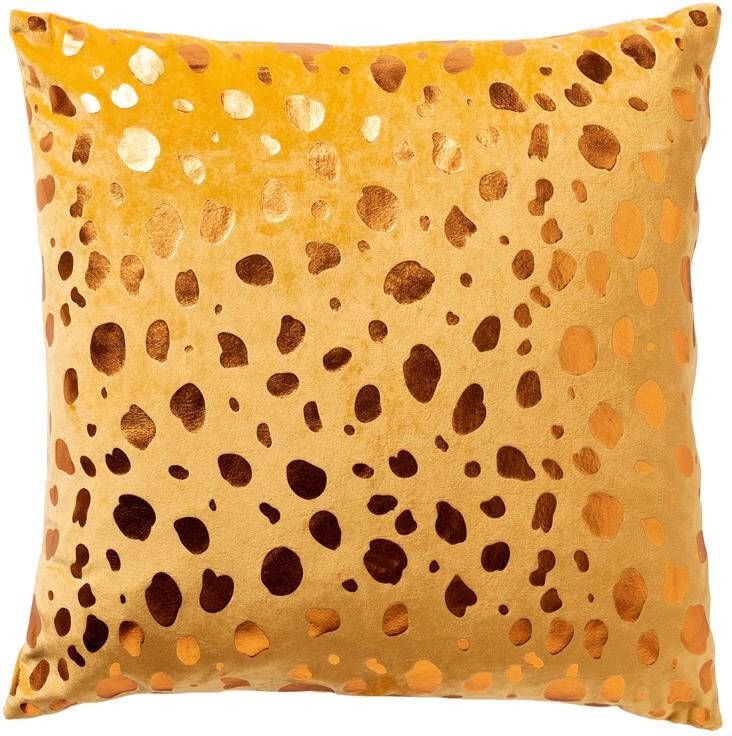 Dutch Decor TINO Kussenhoes velvet 45x45 cm Golden Glow geel