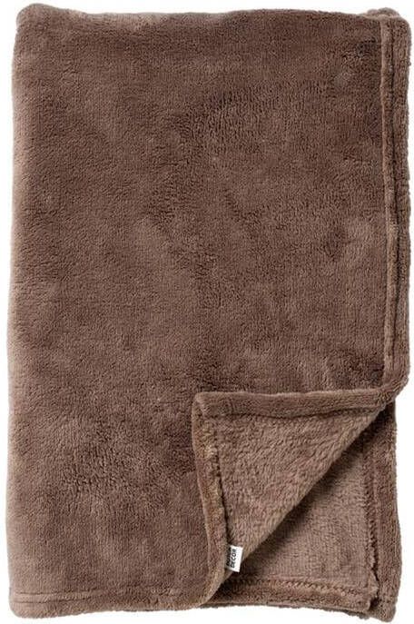Dutch Decor Plaid 140x180 cm SIDNEY superzachte fleece taupe