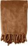 Dutch Decor FLORIJN Plaid fleece 150x200 cm Tobacco Brown bruin superzacht met franjes Deken - Thumbnail 2