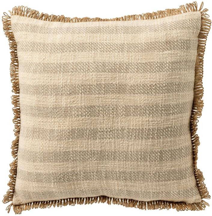 Dutch Decor CARLOS Sierkussen 45x45 cm met kussenhoes van 50% recycled katoen Natural beige