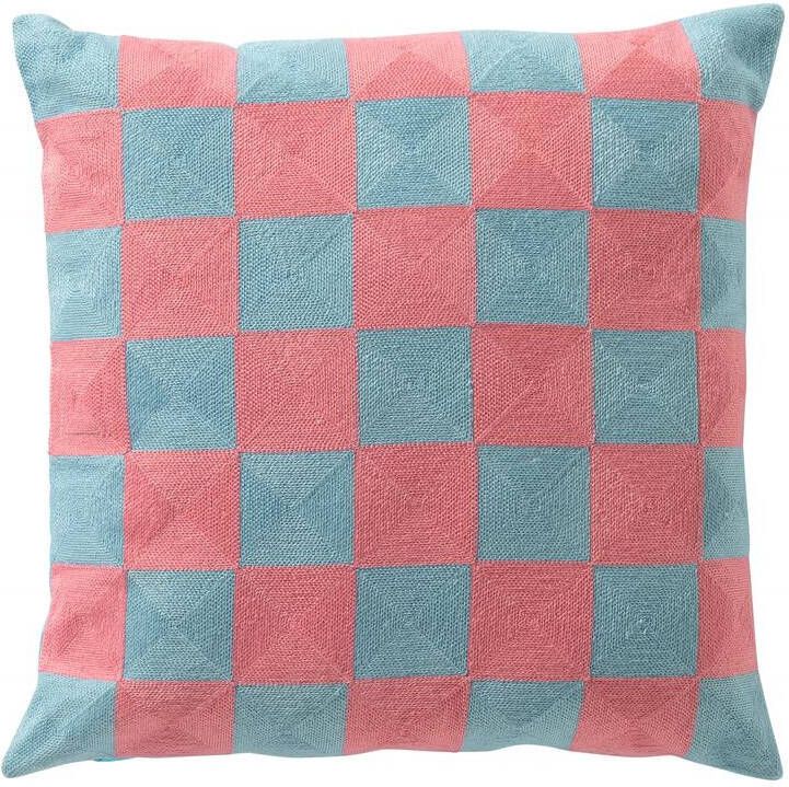 Dutch Decor sierkussen CRISTAL 45x45 cm Aqua Splash