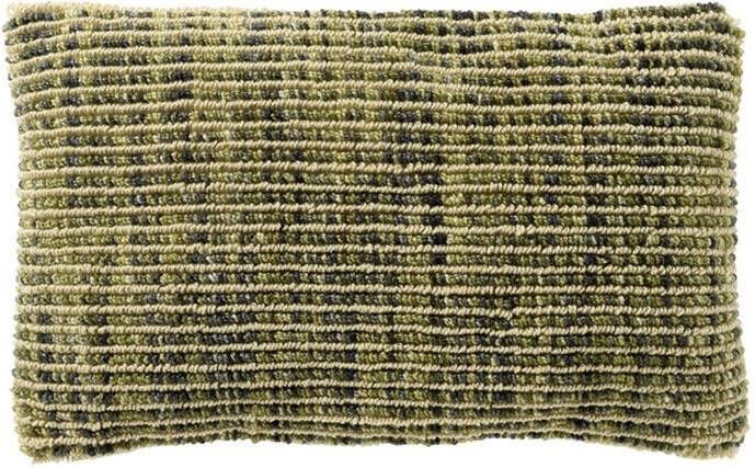 Dutch Decor DARIO Sierkussen 30x50 cm met kussenhoes van 80% recycled polyester Cardamom Seed groen