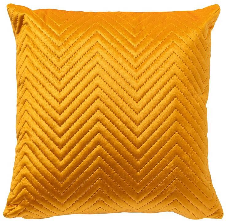 Dutch Decor DUKE Sierkussen 40x40 cm subtiel geometrisch patroon Golden Glow geel