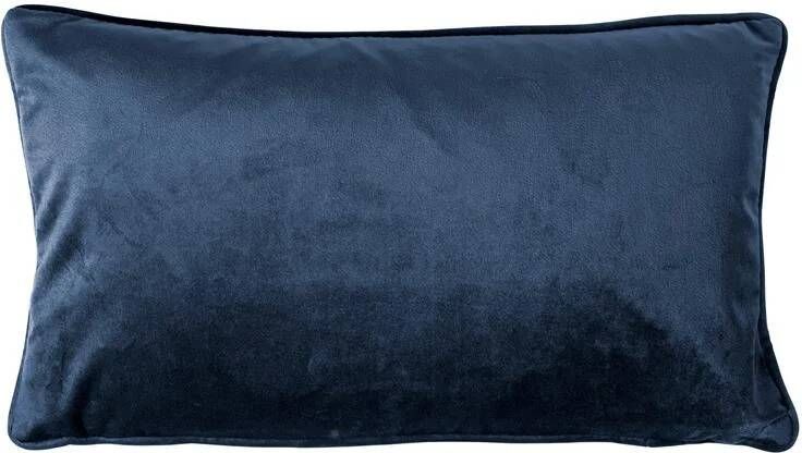 Dutch Decor FINN Sierkussen 30x50 cm velvet lendekussen Insignia Blue donkerblauw