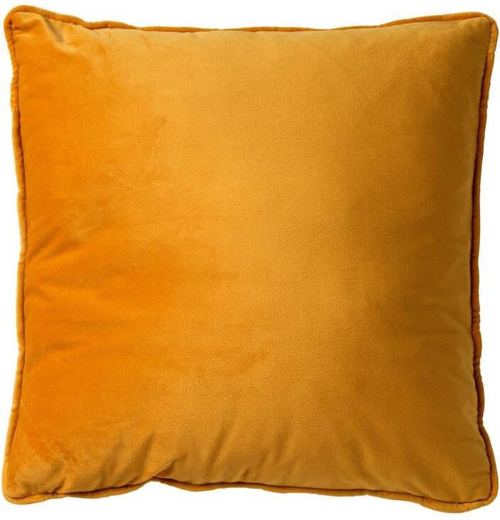 Dutch Decor FINNA Sierkussen 45x45 cm met kussenhoes van 100% gerecycled polyester Eco Line collectie Golden Glo