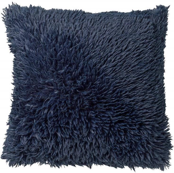 Dutch Decor sierkussen FLUFFY 60x60 cm Insignia Blue