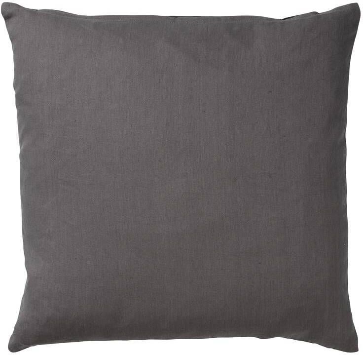 Dutch Decor JAMES Kussenhoes 45x45 cm duurzaam katoen effen kleur Charcoal Gray antraciet