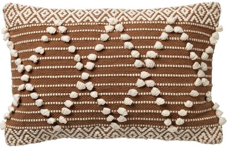 Dutch Decor Sierkussen Julien 40x60 Cm Tobacco Brown Inclusief Binnenkussen