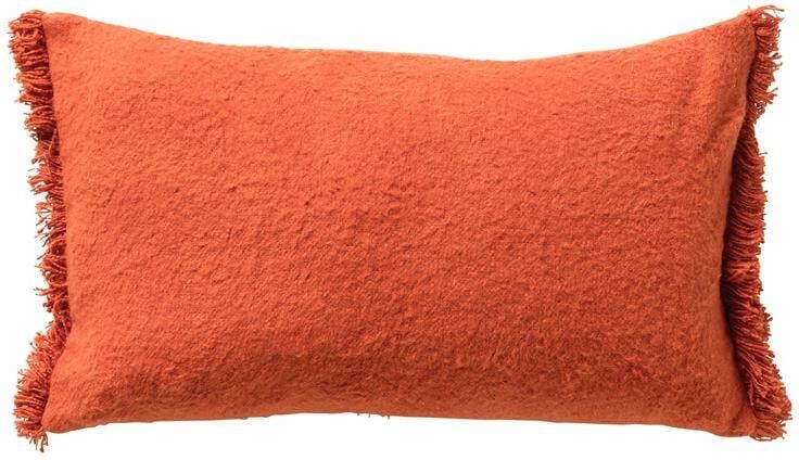 Dutch Decor LASSE Sierkussen 30x50 cm met kussenhoes van 65% gereclycled katoen Eco Line collectie Potters Clay