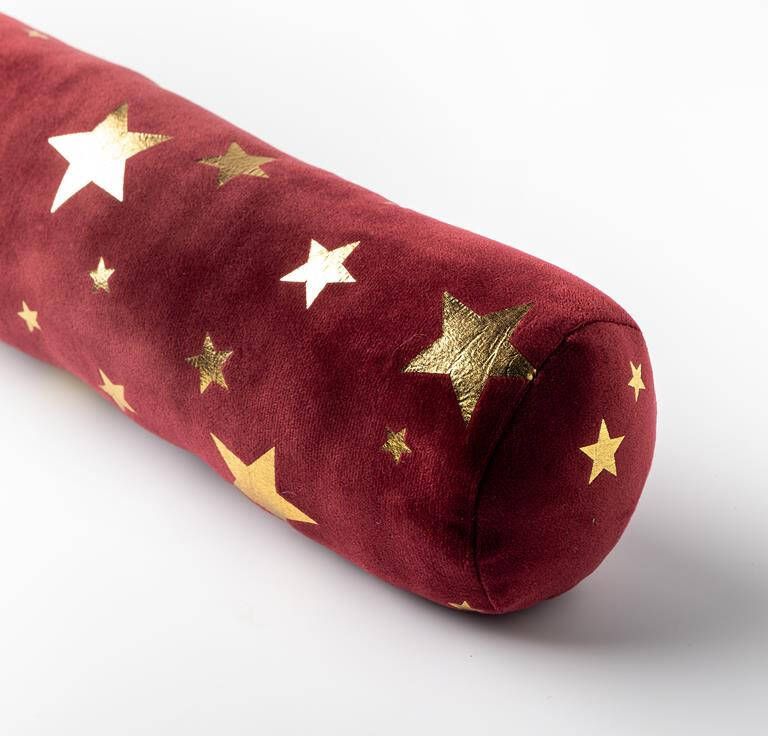 Dutch Decor STARS Tochtstopper 90x10 cm Tochtrol met sterren Kerst Biking red rood