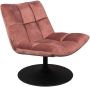 Dutchbone lounge chair bar velvet old pink - Thumbnail 1
