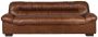 Dutchbone Douglas 3-zitsbank Leer Chocolade Bruin - Thumbnail 1