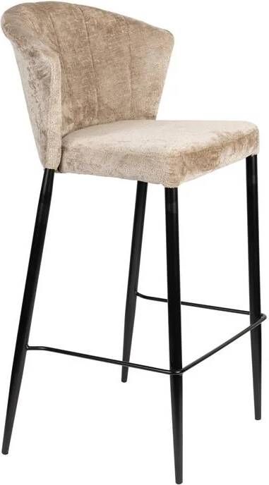 Dutchbone Barstoel Georgia Chenille (zithoogte 75cm)