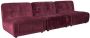 Dutchbone 3-zits Bank Giada Modulair Velvet Plum - Thumbnail 1