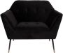 Dutchbone Fauteuil 'Kate' kleur Zwart - Thumbnail 1