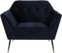 Dutchbone Fauteuil 'Kate' kleur Donkerblauw - Thumbnail 1