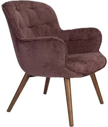 Dutchbone Lenn Fauteuil Plum Paars