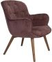 Dutchbone Lenn Fauteuil Plum Paars - Thumbnail 1
