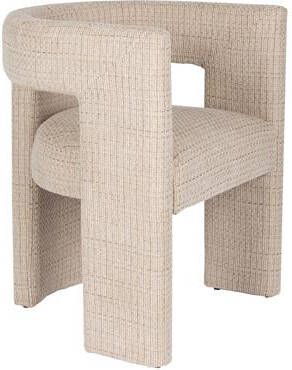 Dutchbone Eetkamerstoel Medina Geweven stof Beige
