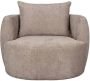 Dutchbone Fauteuil Rocca Geweven stof Cappuccino - Thumbnail 1