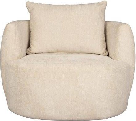 Dutchbone Fauteuil Rocca Geweven stof Latte