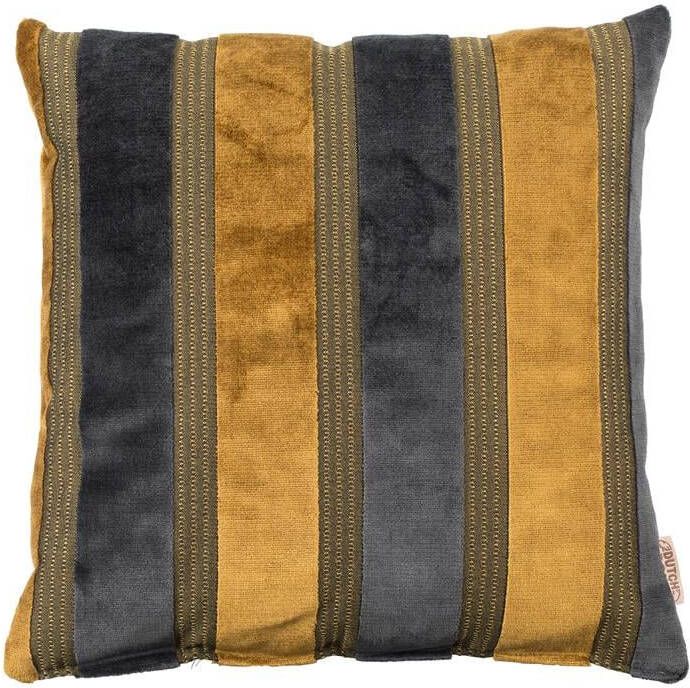 Dutchbone sierkussen Scott geel grijs (45x45 cm)