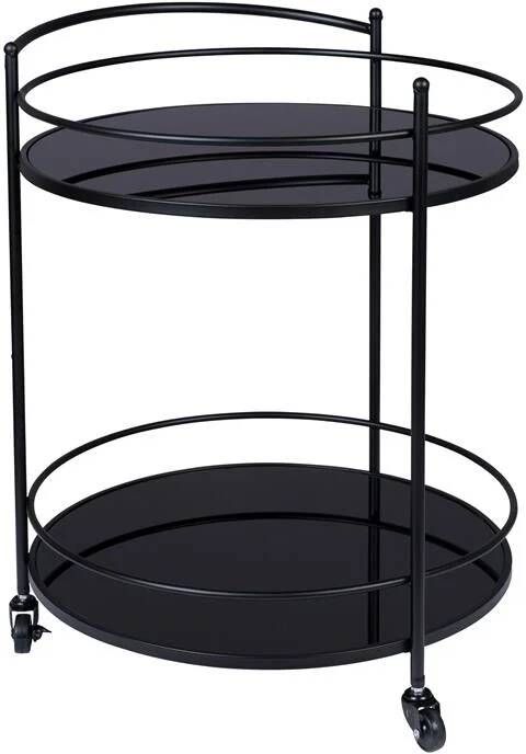 Dutchbone Trolley Solos Zwart Rond